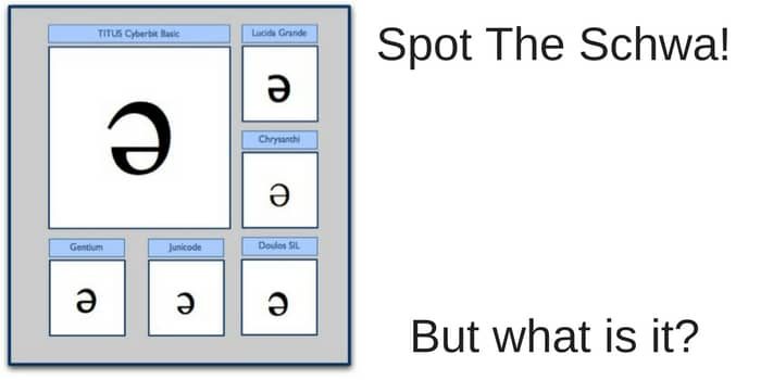 Spot The Schwa!